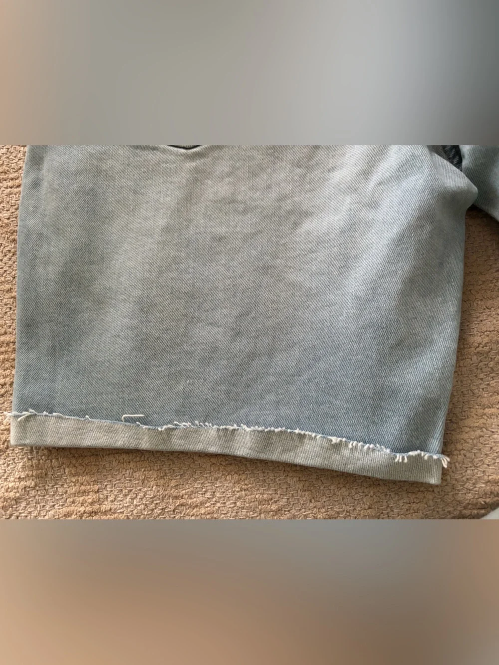 American Eagle Outfitters Light Blue Denim Jean Shorts